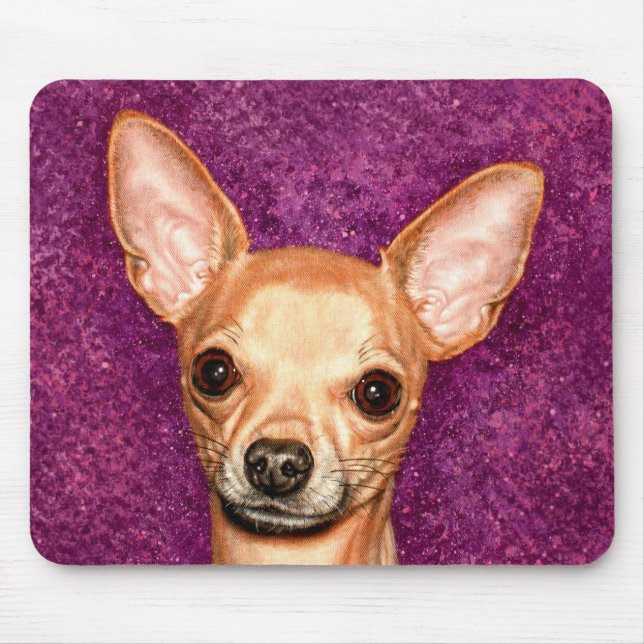 Mousepad Retrato da chihuahua (Frente)
