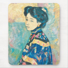 Mousepad Retrato da Mulher Japonesa (por Fujishima Takeji)
