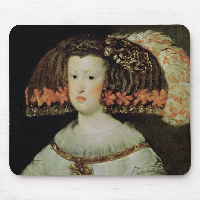 Mousepad Retrato da rainha Maria Anna da espanha (Frente)