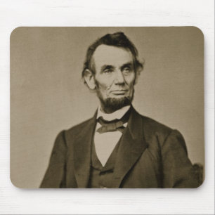 Mousepad Retrato de Abraham Lincoln (1809-65) (foto de b/w)