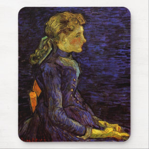 Mousepad Retrato de Adeline Ravoux por Vincent van Gogh