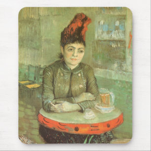 Mousepad Retrato de Agostina Segatori por Vincent van Gogh