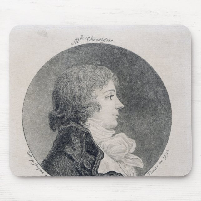 Mousepad Retrato de Anne-Josephe Trewagne (Frente)
