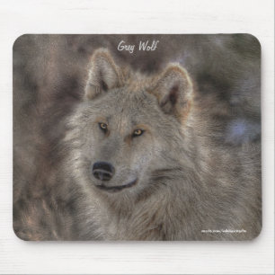 Mousepad Retrato de Arte sobre a Vida Selvagem das Cinzas d