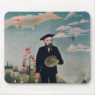 Mousepad Retrato de auto, de L'ile St Louis, 1890