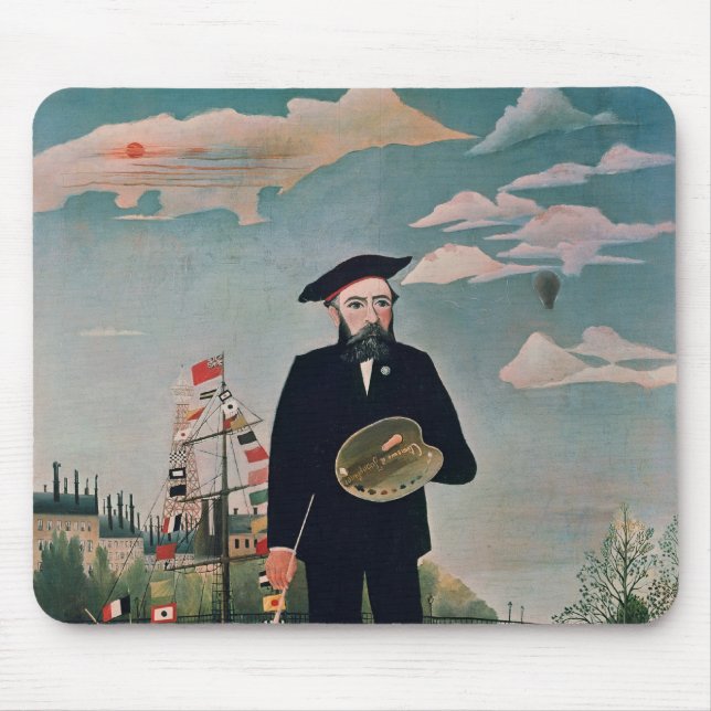 Mousepad Retrato de auto, de L'ile St Louis, 1890 (Frente)