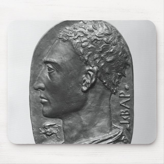 Mousepad Retrato de auto do medalhão (Frente)