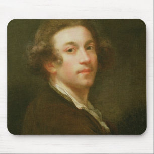 Mousepad Retrato de auto, olhando sobre o ombro direito