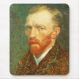 Mousepad Retrato de auto por Vincent van Gogh