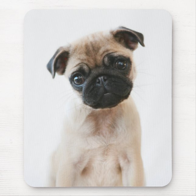 Mousepad Retrato de Baby Pug (Frente)