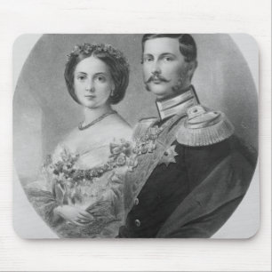 Mousepad Retrato de casamento de suas altezas reais