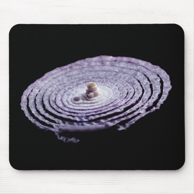 Mousepad Retrato de cebola vermelha (Frente)