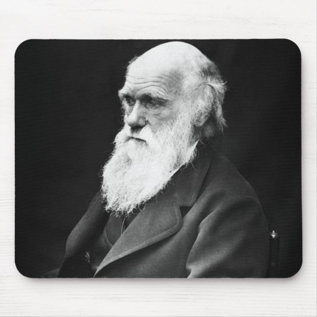 Mousepad Retrato de Charles Darwin (Frente)