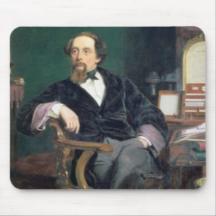 Mousepad Retrato de Charles Dickens (óleo em canvas)