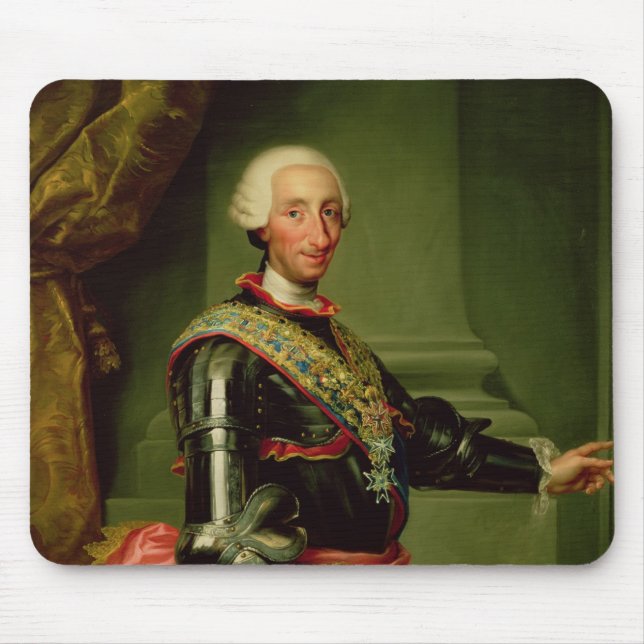 Mousepad Retrato de Charles III c.1761 (Frente)