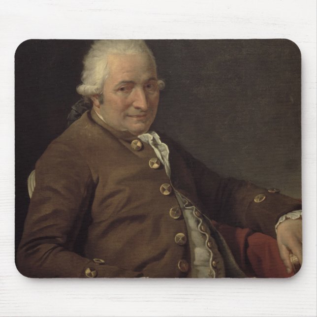 Mousepad Retrato de Charles-Pierre Pecoul, 1784 (óleo no Ca (Frente)