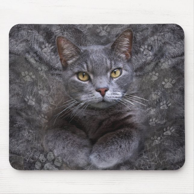Mousepad Retrato de cinza (Frente)