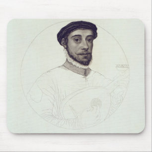 Mousepad Retrato de David Rizio, um original pintado