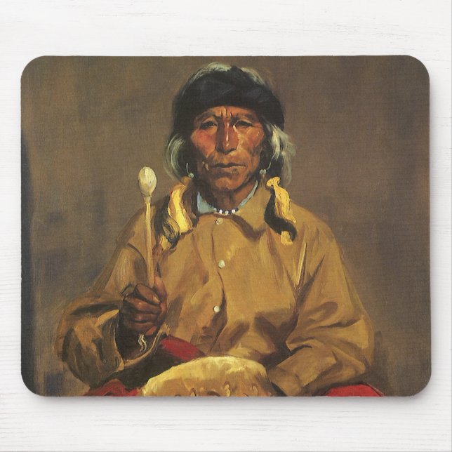 Mousepad Retrato de Dieguito Roybal por Robert Henri (Frente)