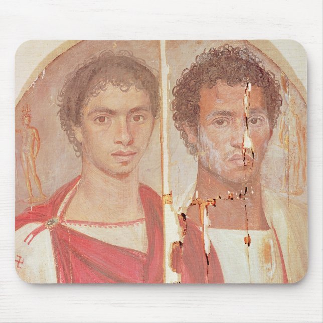 Mousepad Retrato de dois irmãos (Frente)