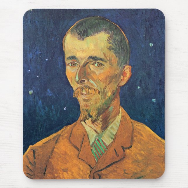 Mousepad Retrato de Eugene Boch por Vincent van Gogh (Frente)