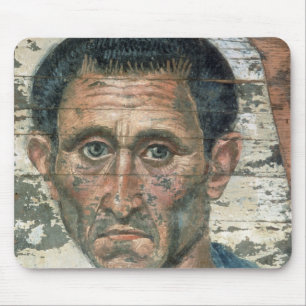 Mousepad Retrato de Fayum de um homem em um casaco azul,