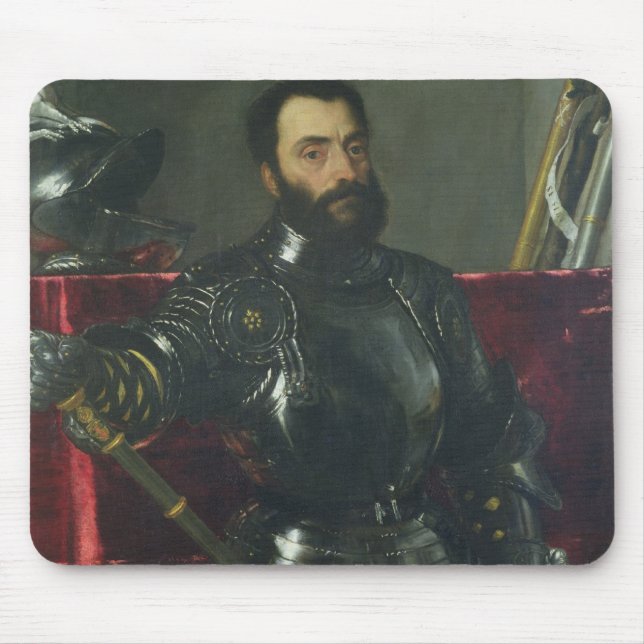 Mousepad Retrato de Francesco Maria Della Rovere, duque de (Frente)