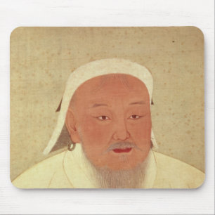 Mousepad Retrato de Genghis Khan, Mongol Khan