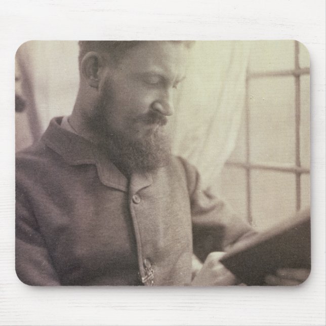 Mousepad Retrato de George Bernard Shaw (1856-1950) como um (Frente)