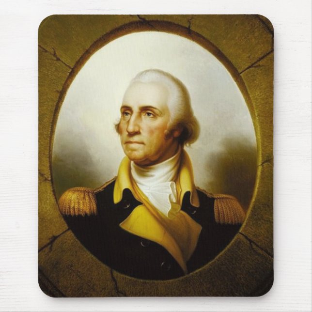 Mousepad Retrato de George Washington (Frente)