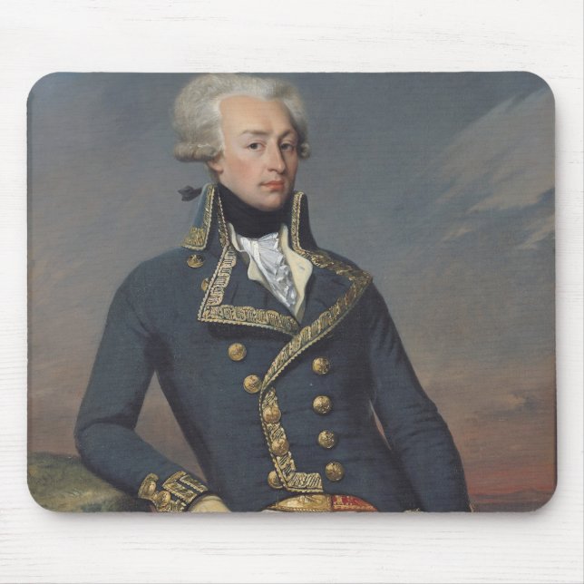 Mousepad Retrato de Gilbert Motier como um tenente (Frente)