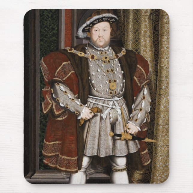 Mousepad Retrato de Henrique VIII (Hans Holbein, o Jovem) (Frente)