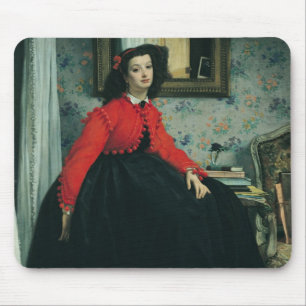 Mousepad Retrato de James Tissot do Mlle. L.L. 1864