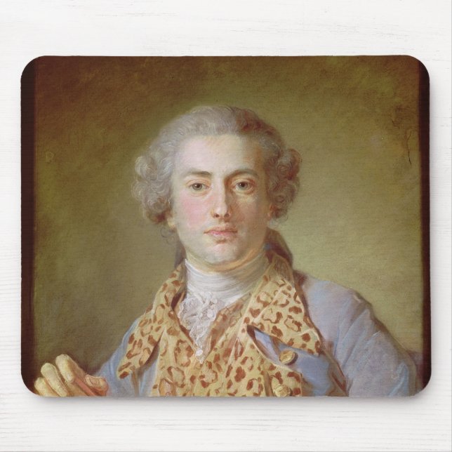 Mousepad Retrato de Jean-Georges Noverre, 1764 (Frente)