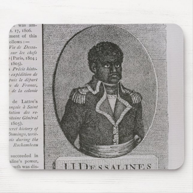 Mousepad Retrato de Jean-Jacques Dessalines (Frente)