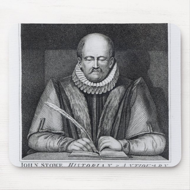 Mousepad Retrato de John Stowe de seu monumento (Frente)
