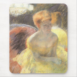 Mousepad Retrato de Lydia na Ópera por Mary Cassatt