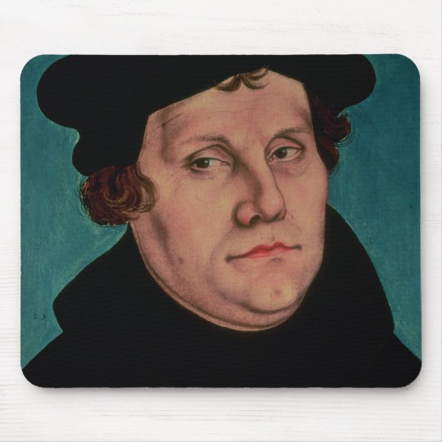 Mousepad Retrato de Martin Luther, 1529 (Frente)