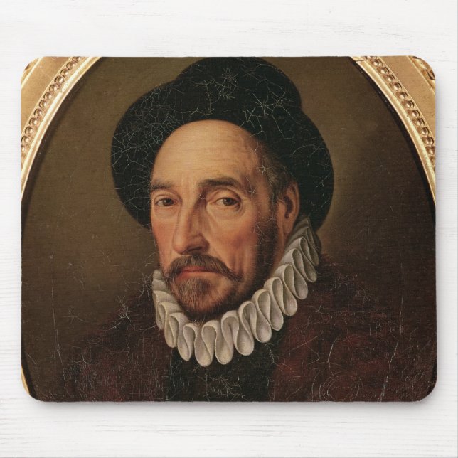 Mousepad Retrato de Michel Eyquem de Montaigne (Frente)