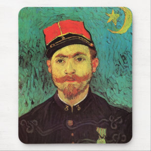 Mousepad Retrato de Milliet, O Amante por Vincent van Gogh