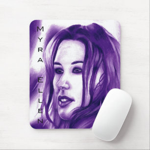 Mousepad Retrato de Mulher Púrpura Original