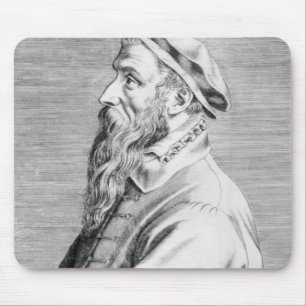 Mousepad Retrato de Pieter Brueghel a pessoa idosa