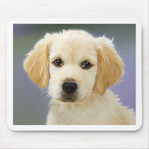 Mousepad Retrato De Pintura De Óleo Da Puppia De Labrador R