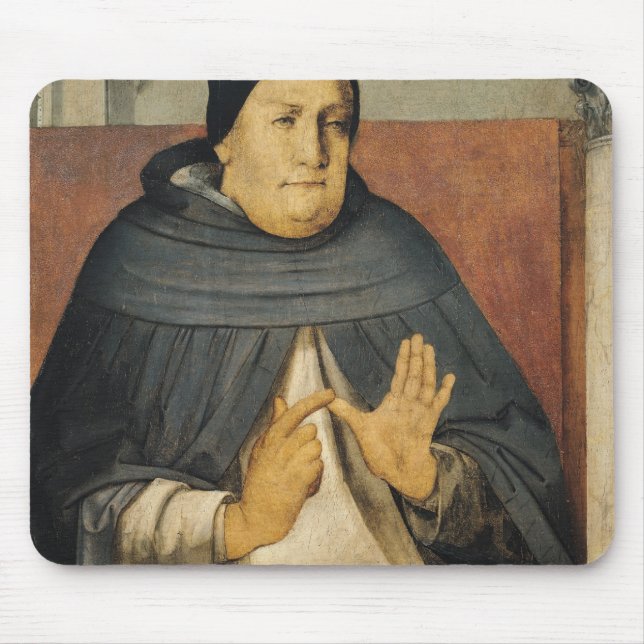 Mousepad Retrato de St Thomas Aquinas c.1475 (Frente)