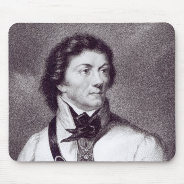 Mousepad Retrato de Tadeusz Kosciuszko (Frente)