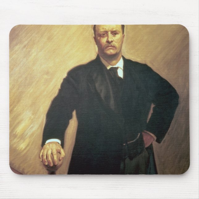 Mousepad Retrato de Theodore Roosevelt (Frente)
