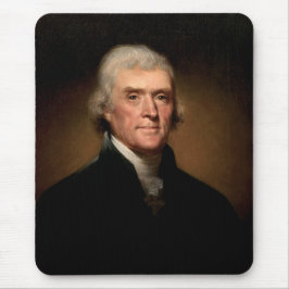 Mousepad Retrato de Thomas Jefferson (por Rembrandt Peale)