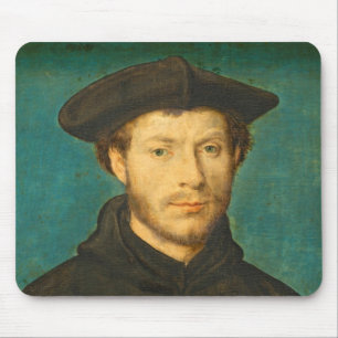 Mousepad Retrato de um homem, C. 1536 - 40 (óleo na noz)