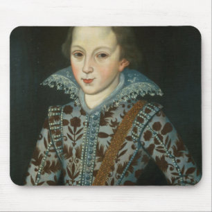 Mousepad Retrato de um menino novo, envelhecido cinco