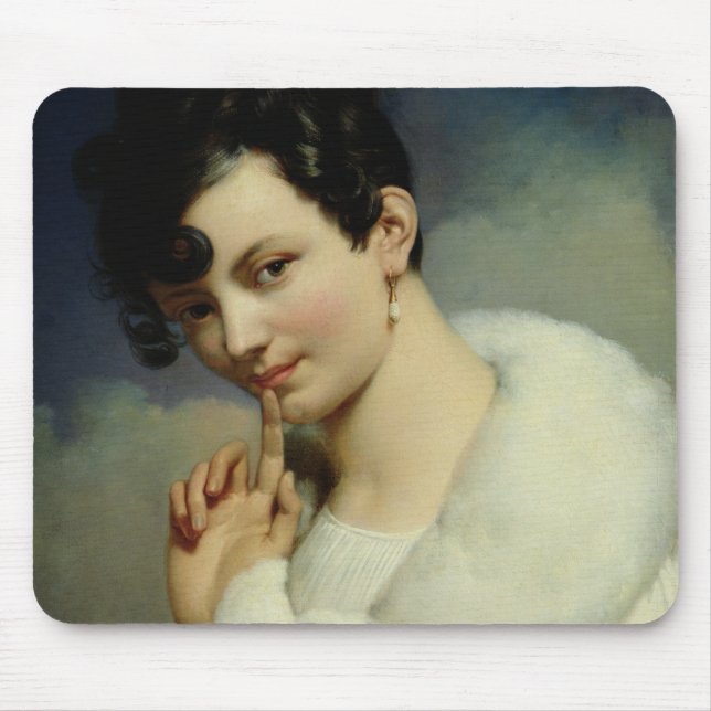 Mousepad Retrato de uma mulher 3 (Frente)